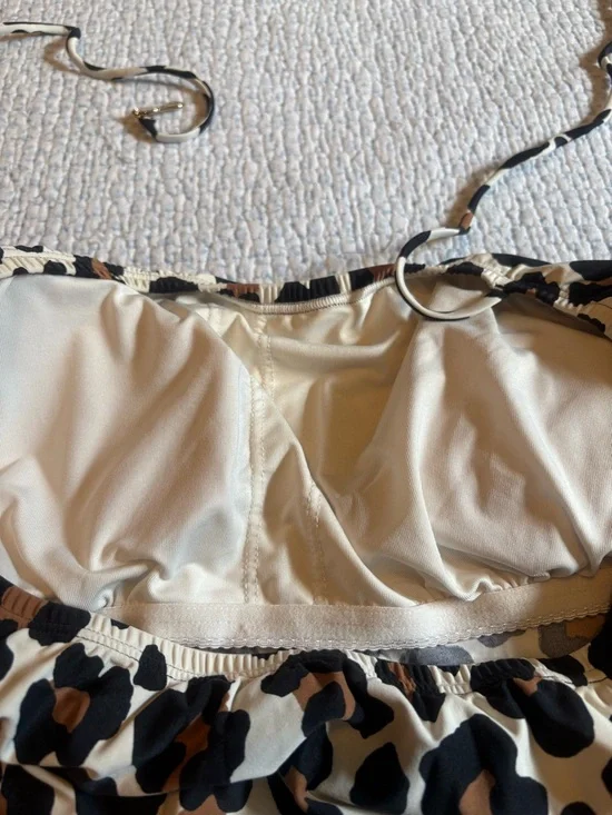 Michael Kors Leopard Print Tankini Top - Picture 6 of 7